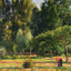 Poplars, Afternoon in Eragny Art Print 1899 by Camille Pissarro (6 Sizes)