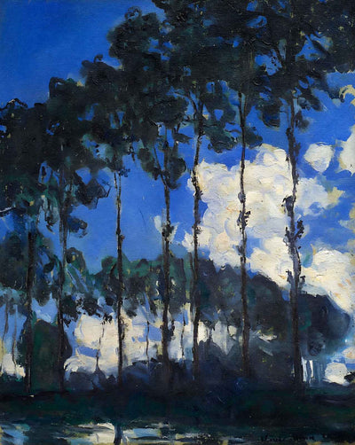 Poplars on the Banks of the Epte fine art print by Claude Monet (1891)