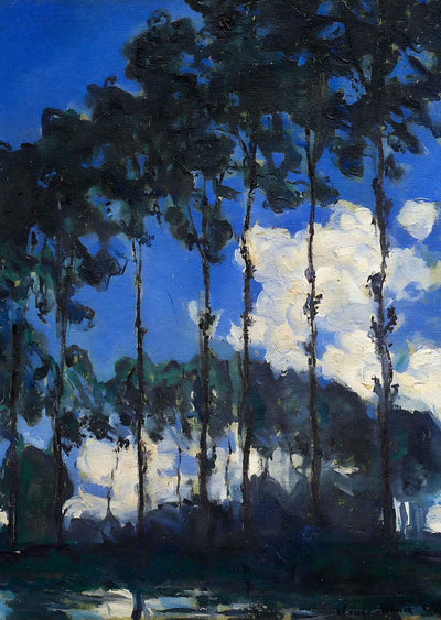 Poplars on the Banks of the Epte 1891 by Claude Monet Art Print (6 Sizes)