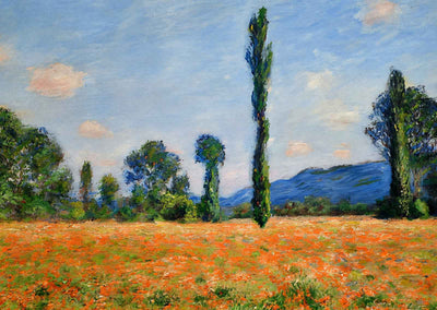 Poppy Field in Giverny 2 Art Print 1890 Painting by Claude Monet (6 Sizes)