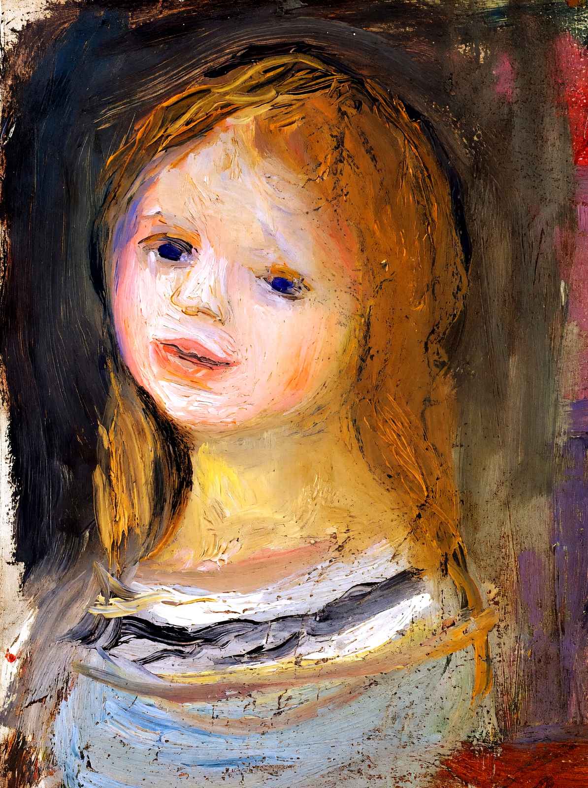 Portrait of a Woman Art Print 1897 Painting by Pierre-Auguste Renoir (6 Sizes)