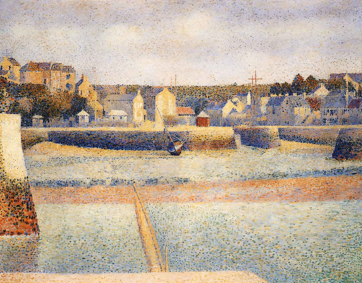 Port-En-Bessin, the Outer Harbor, Low Tide 1888 by Seurat Art Print (6 Sizes)