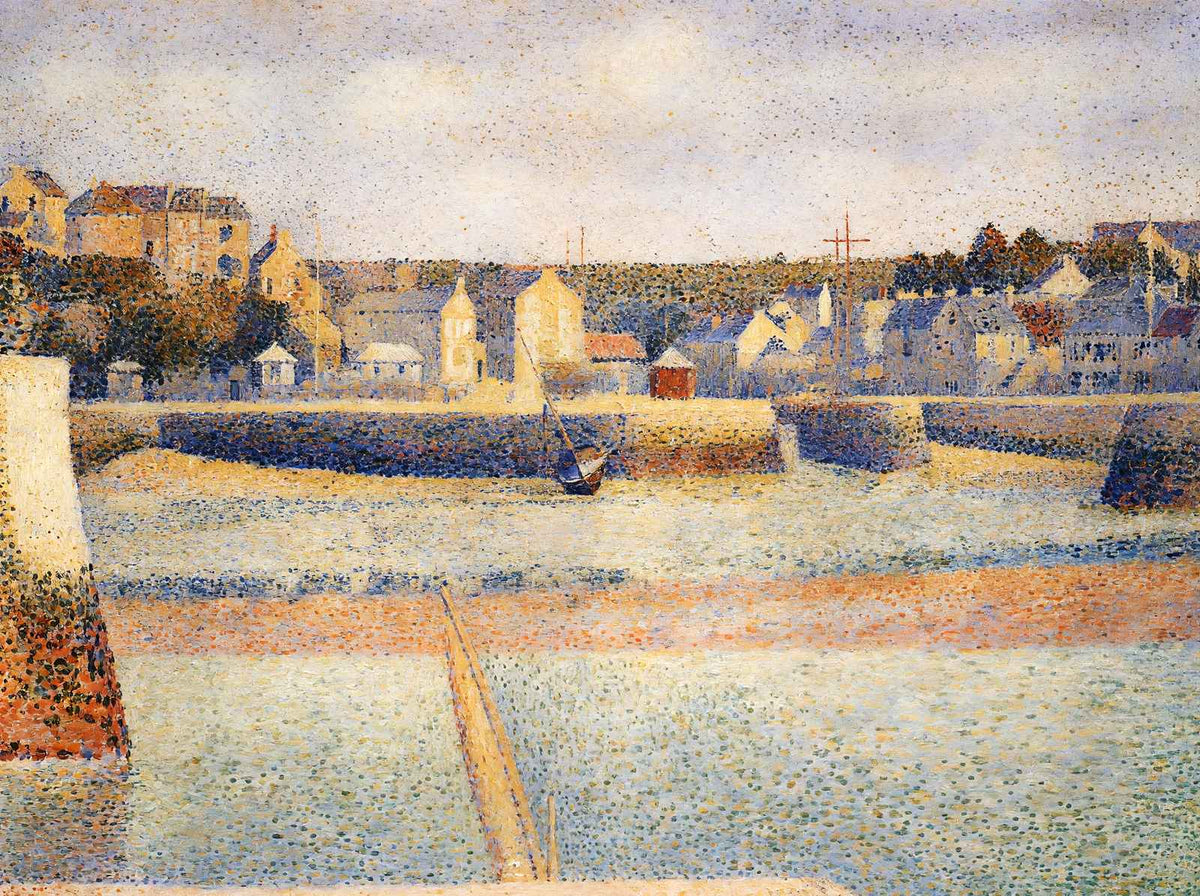 Port-En-Bessin, the Outer Harbor, Low Tide 1888 by Seurat Art Print (6 Sizes)