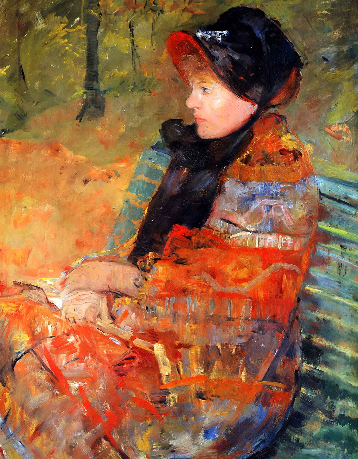 Portrait of Mlle C. Lydia Cassatt, the Artist's Sister 1880 Art Print (6 Sizes)