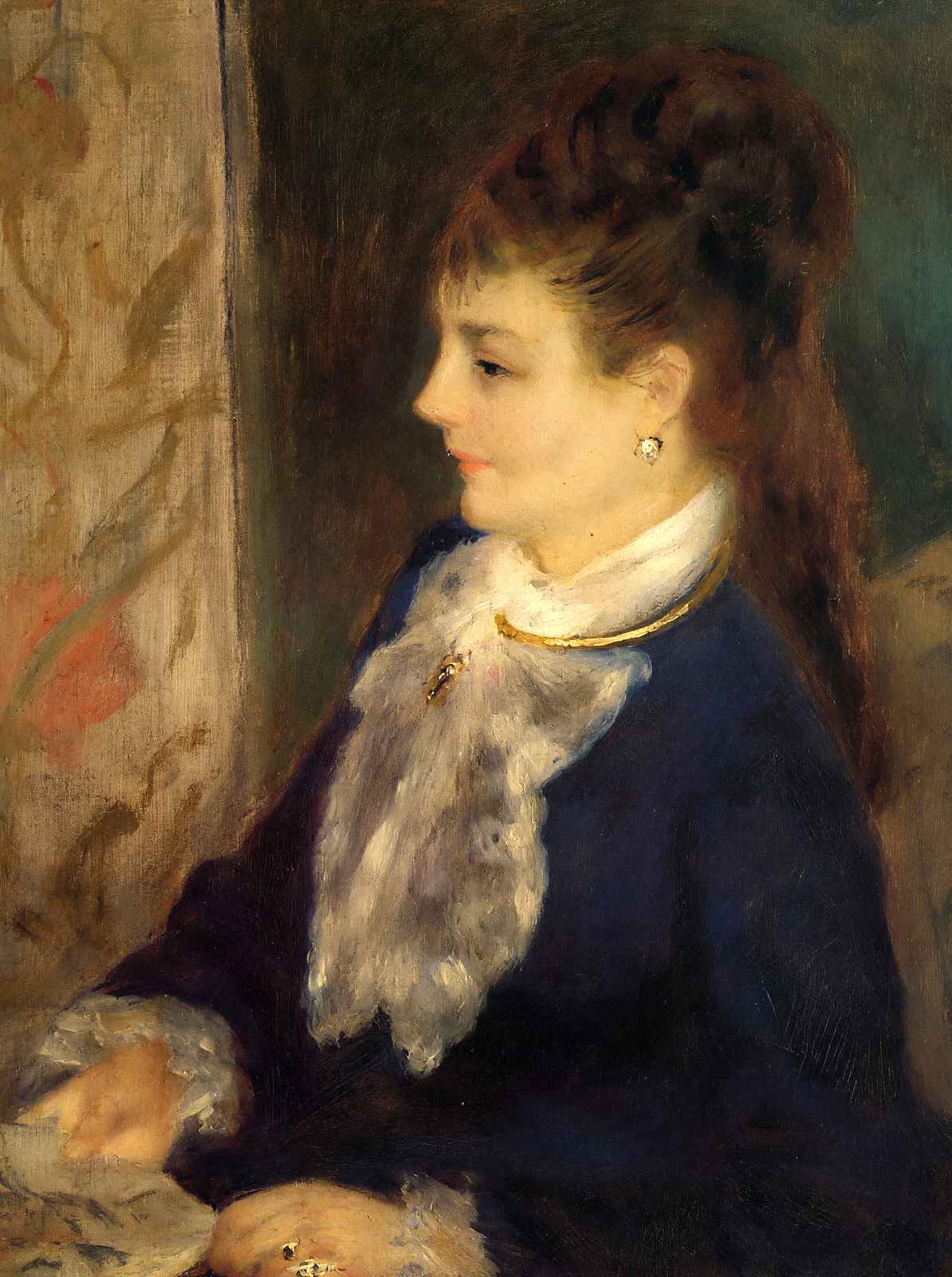 Portrait of an Anonymous Sitter Art Print 1875 by Renoir (6 Sizes)