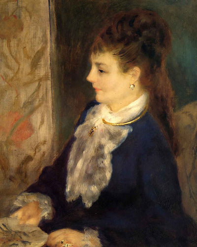 Portrait of an Anonymous Sitter fine art print by Pierre-Auguste Renoir (1875)
