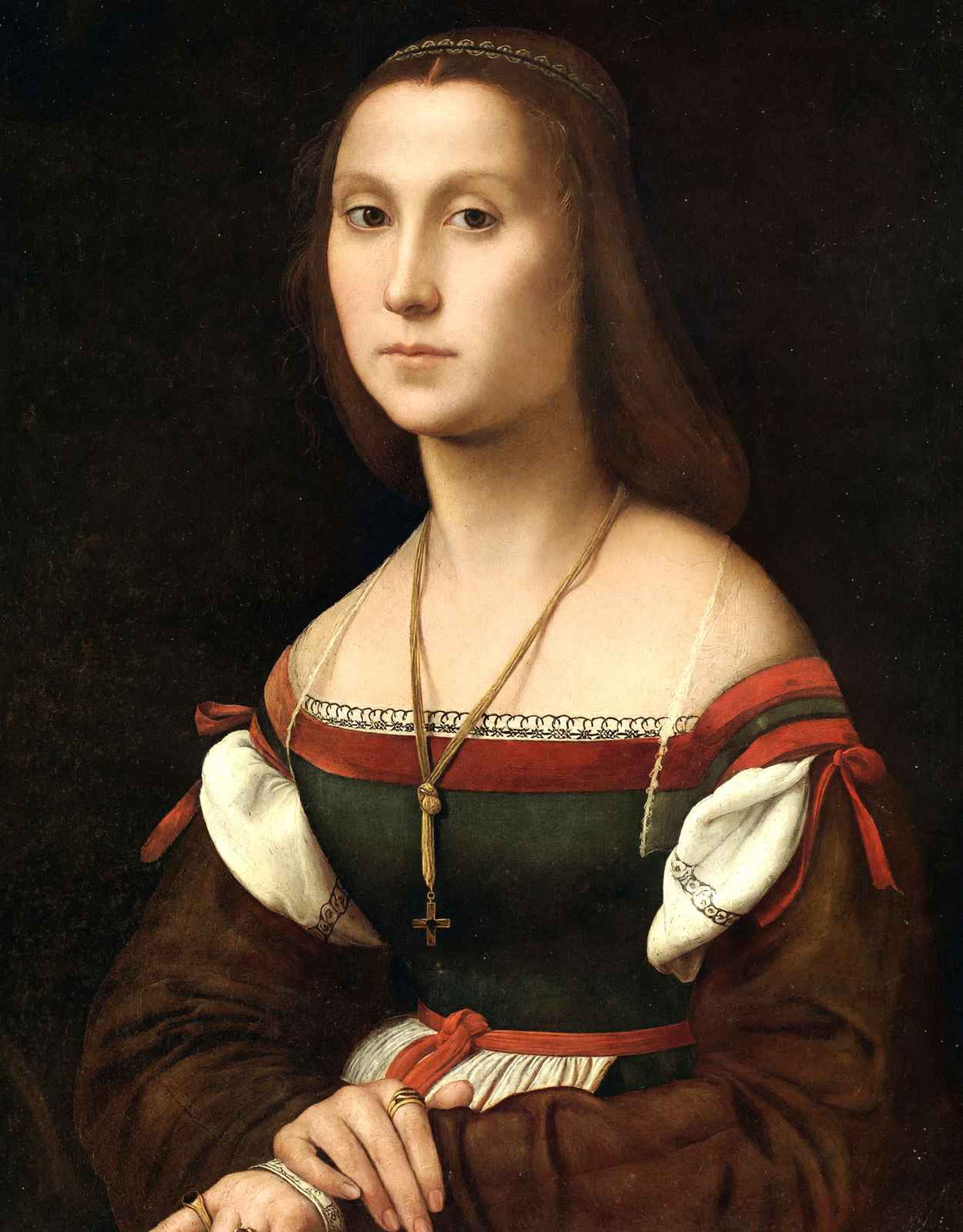 Portrait of a Woman (La Muta) 1507 Painting by Raphael Art Print (6 Sizes)