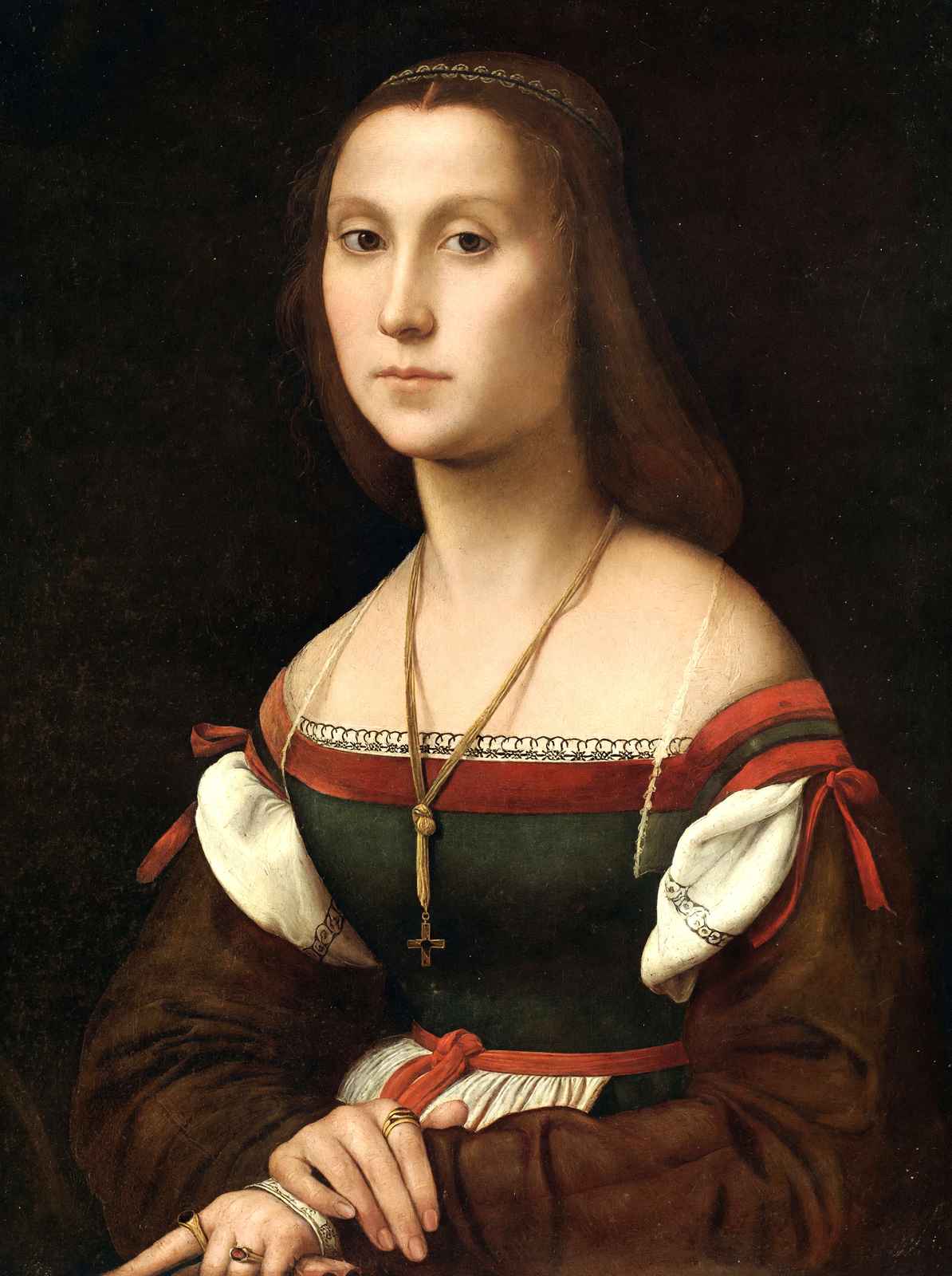 Portrait of a Woman (La Muta) 1507 Painting by Raphael Art Print (6 Sizes)