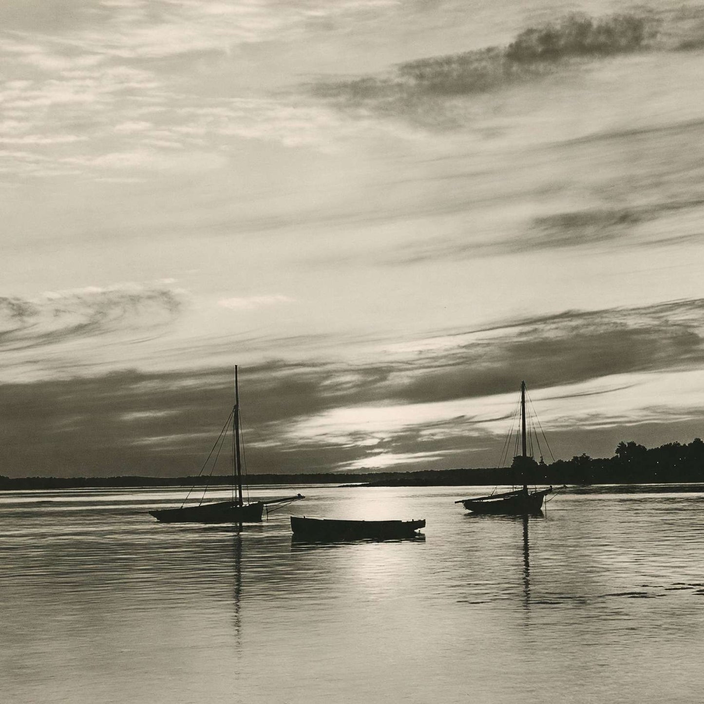 Portland Harbor Off Diamond Island Maine in 1908 Vintage Print (7 Sizes)
