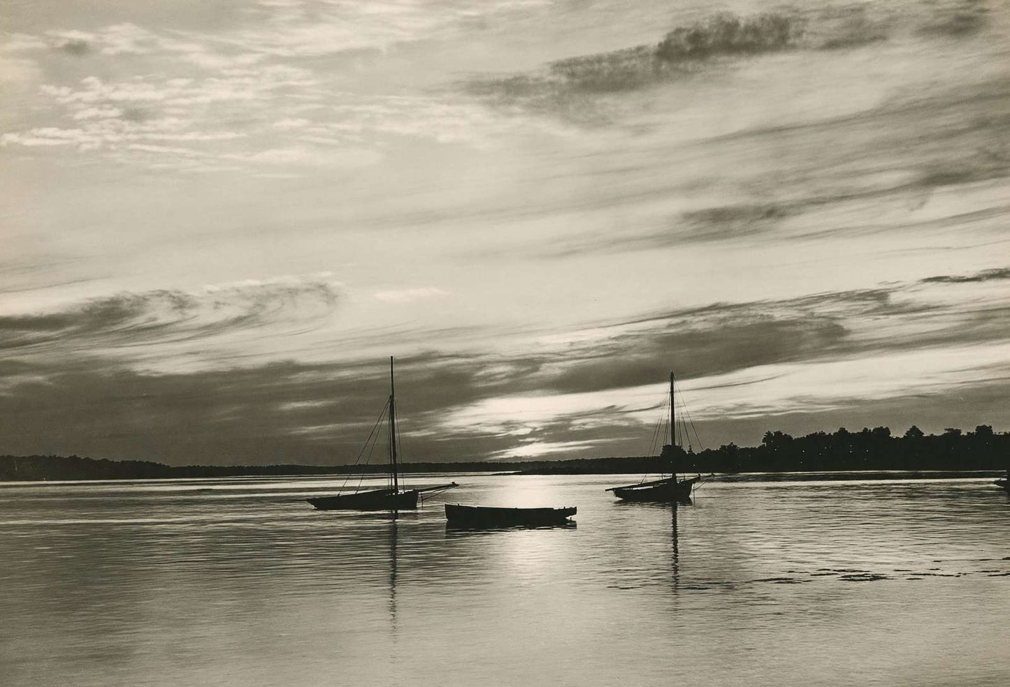 Portland Harbor Off Diamond Island Maine in 1908 Vintage Print (7 Sizes)