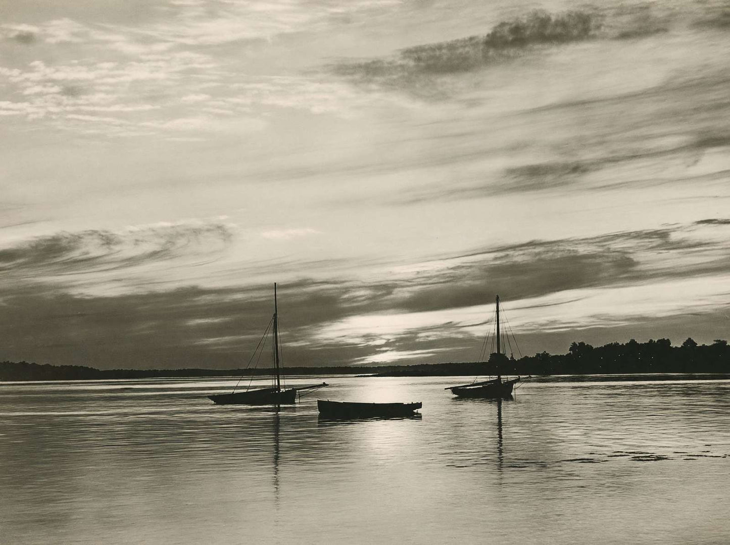 Portland Harbor Off Diamond Island Maine in 1908 Vintage Print (7 Sizes)