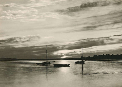 Portland Harbor Off Diamond Island Maine in 1908 Vintage Print (7 Sizes)