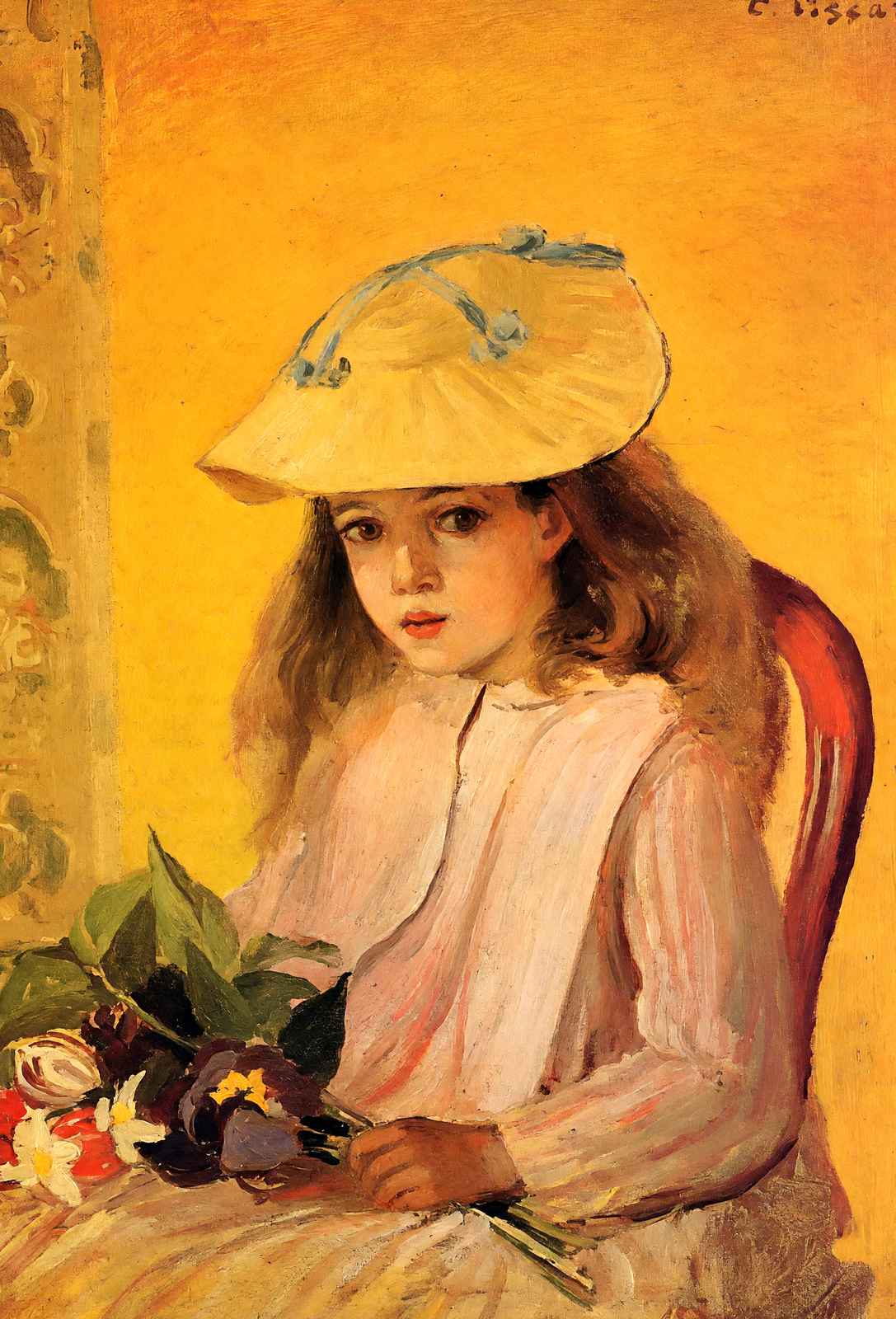 Portrait of Jeanne 1872 Painting by Camille Pissarro Fine Art Print (6 Sizes)