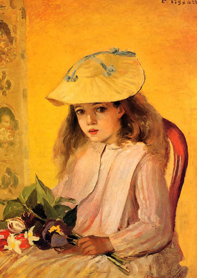 Portrait of Jeanne 1872 Painting by Camille Pissarro Fine Art Print (6 Sizes)