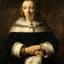 Portrait of a Lady with an Ostrich Feather Fan 1658 Rembrandt Print (6 Sizes)