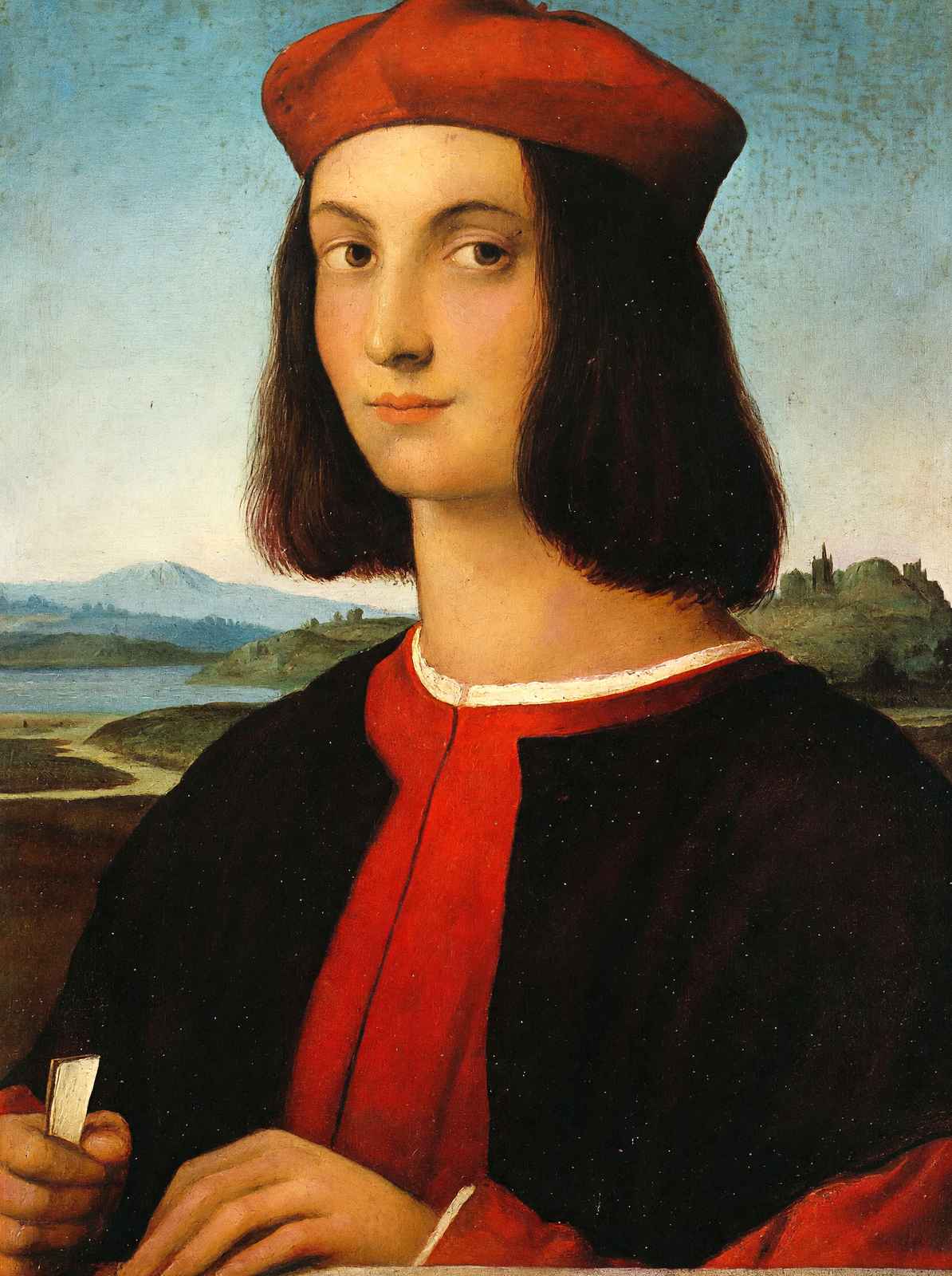 Portrait of the Young Pietro Bembo Art Print 1504 Painting by Raphael (6 Sizes)