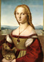 Portrait of a Lady with a Unicorn Fine Art Print 1506 by Raphael (6 Sizes)