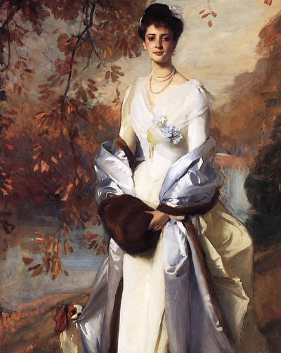 Portrait of Pauline Astor painting print by John Singer Sargent (1898)