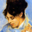 Portrait of Madame Claude Monet Art Print 1872 by Renoir (6 Sizes) - Restored