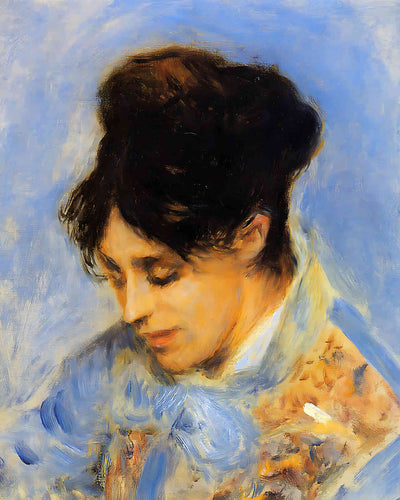 Portrait of Madame Claude Monet by Pierre-Auguste Renoir 8x10" Art Print