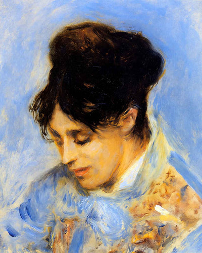 Portrait of Madame Claude Monet art print by Pierre-Auguste Renoir (1872)
