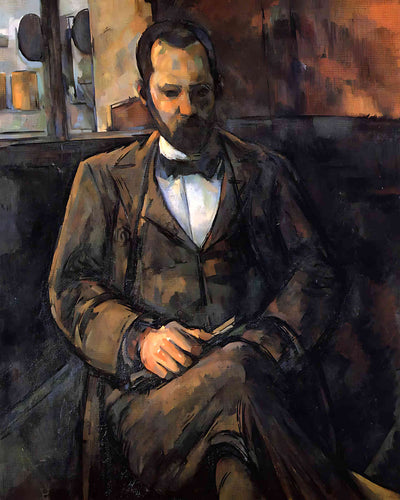 Portrait of Ambroise Vollard Painting by Paul Cezanne 8x10" Art Print - Restored