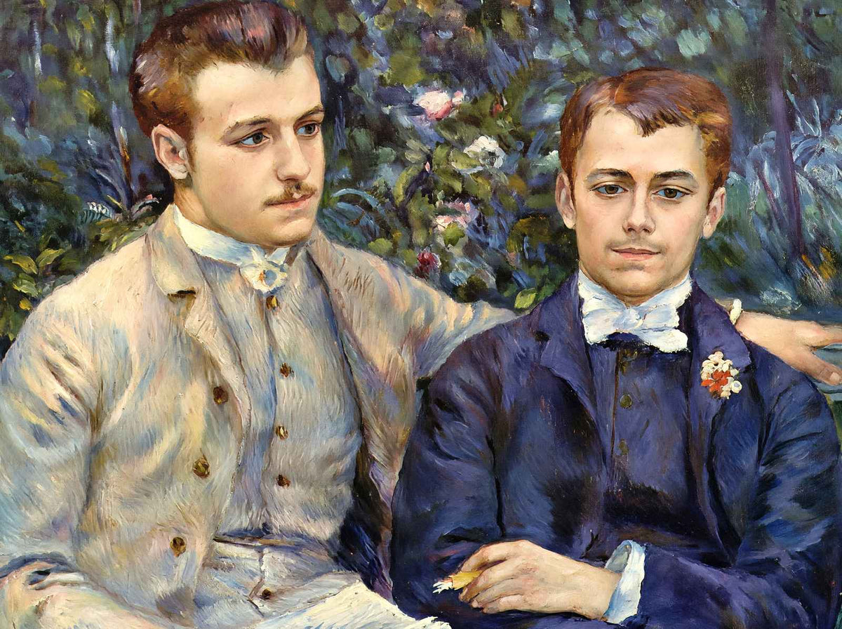 Portrait of Charles and Georges Durand Ruel 1882 Fine Art Print (6 Sizes)