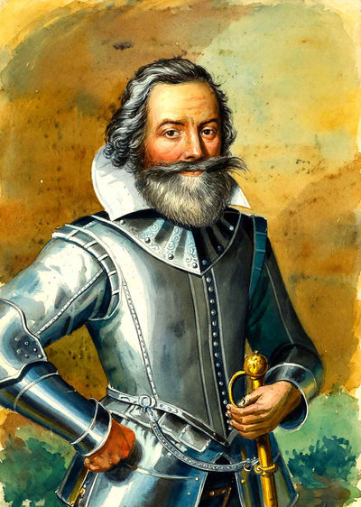 Portrait of Captain John Smith in 1907 Art Print (7 Sizes) - Premium Quality