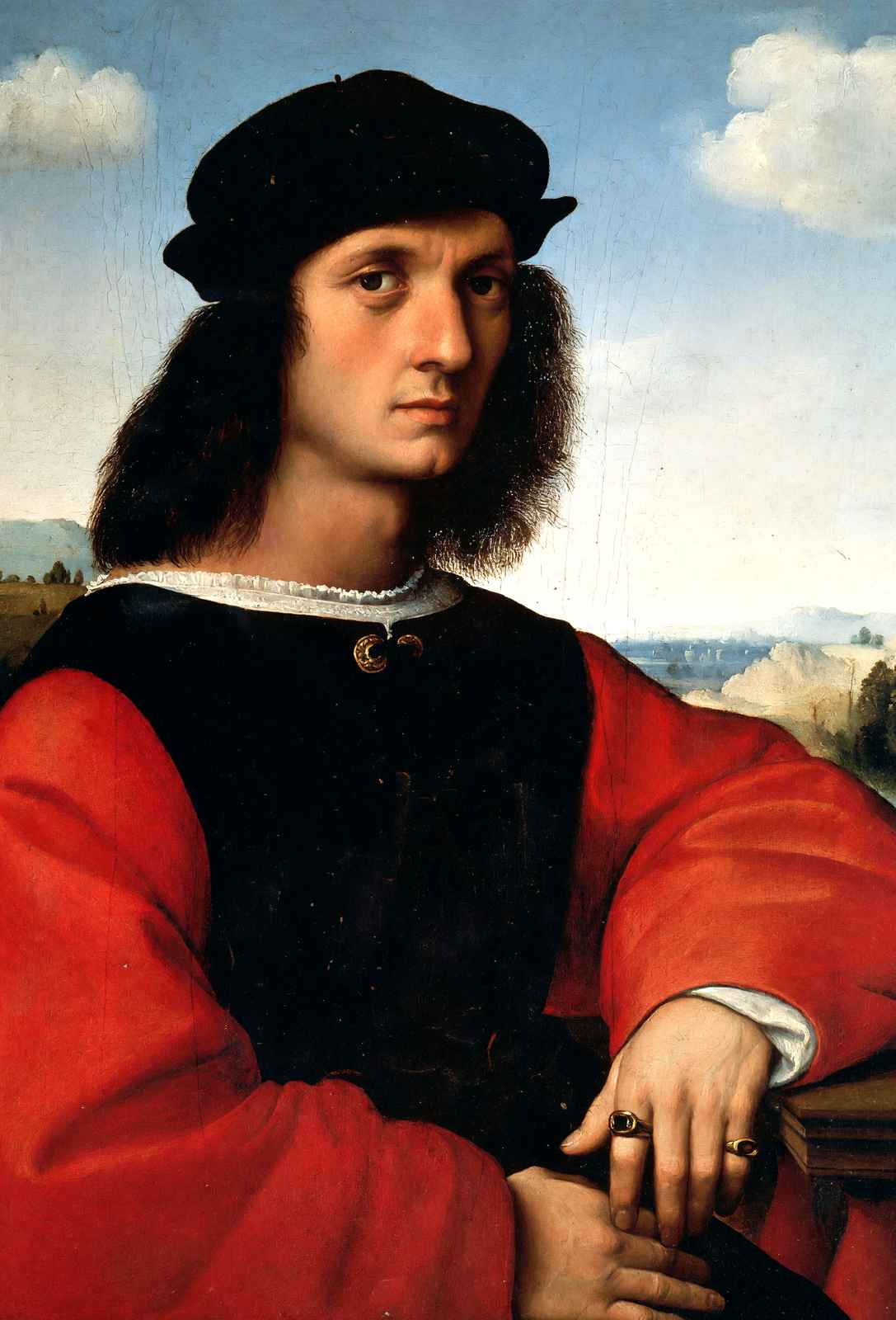 Portrait of Agnolo Doni Art Print 1506 Painting by Raphael (6 Sizes)