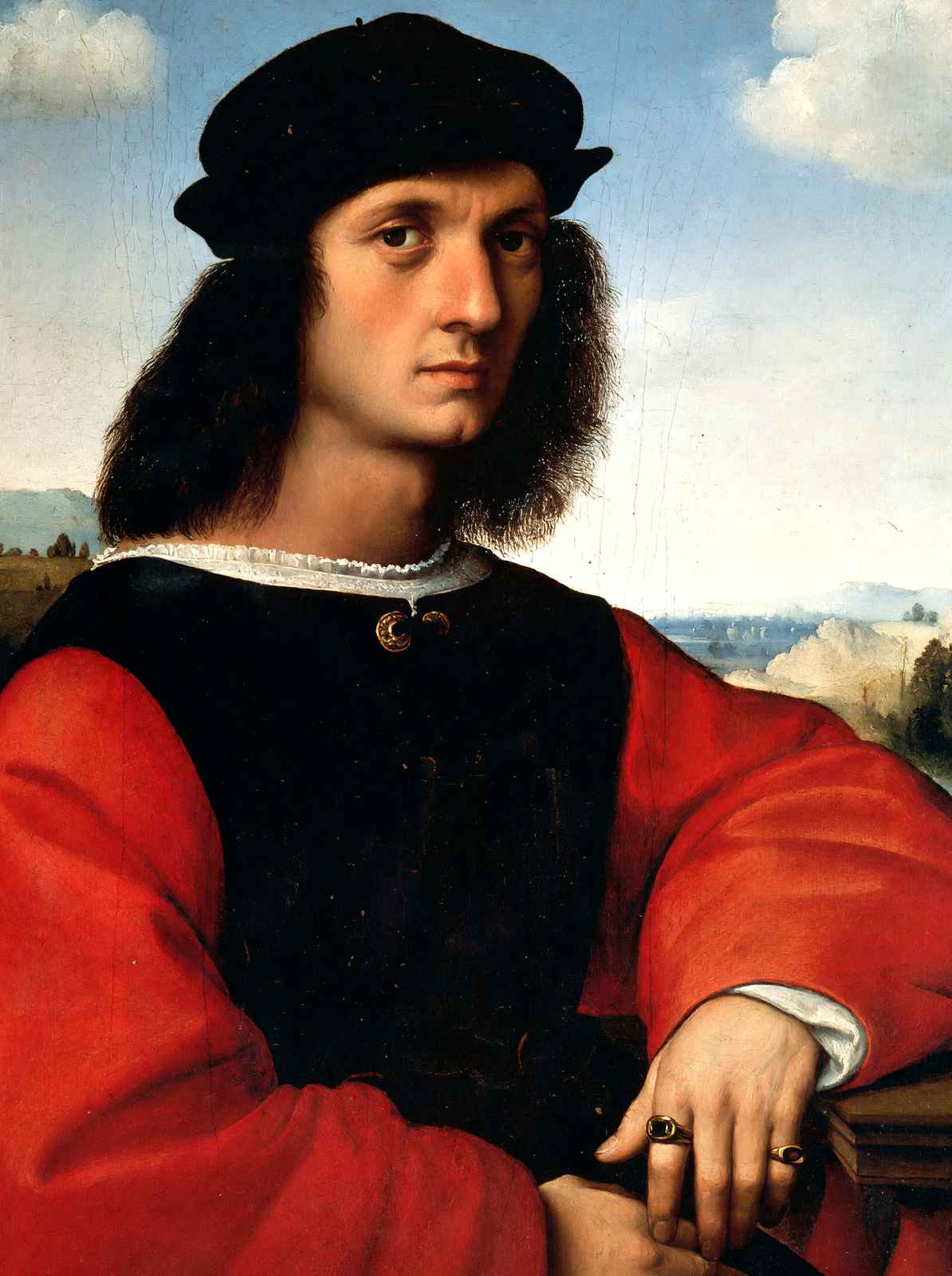 Portrait of Agnolo Doni Art Print 1506 Painting by Raphael (6 Sizes)