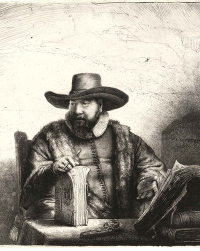 Portrait of Cornelis Claesz fine art print by Rembrandt (1640)