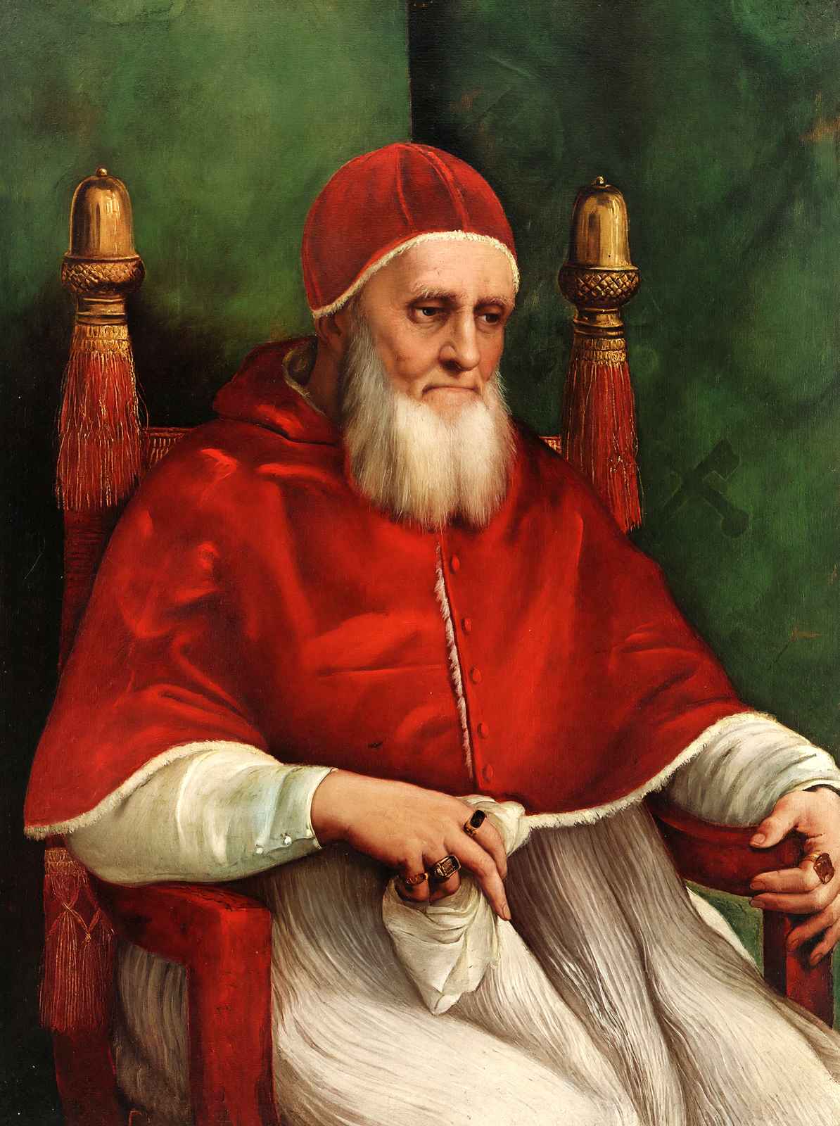 Portrait of Pope Julius Ii Art Print 1512 Painting by Raphael (6 Sizes)