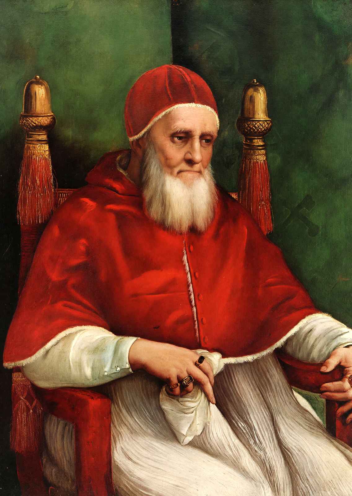 Portrait of Pope Julius Ii Art Print 1512 Painting by Raphael (6 Sizes)
