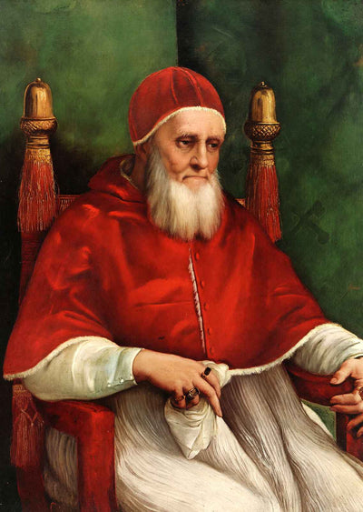 Portrait of Pope Julius Ii Art Print 1512 Painting by Raphael (6 Sizes)