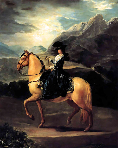 Portrait of Maria Teresa De Vallabriga on Horseback 8x10" Print (Archival Paper)