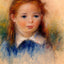 Portrait of a Little Girl Fine Art Print 1880 by Pierre-Auguste Renoir (6 Sizes)