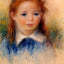 Portrait of a Little Girl Fine Art Print 1880 by Pierre-Auguste Renoir (6 Sizes)