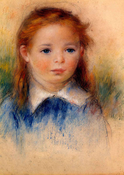 Portrait of a Little Girl Fine Art Print 1880 by Pierre-Auguste Renoir (6 Sizes)