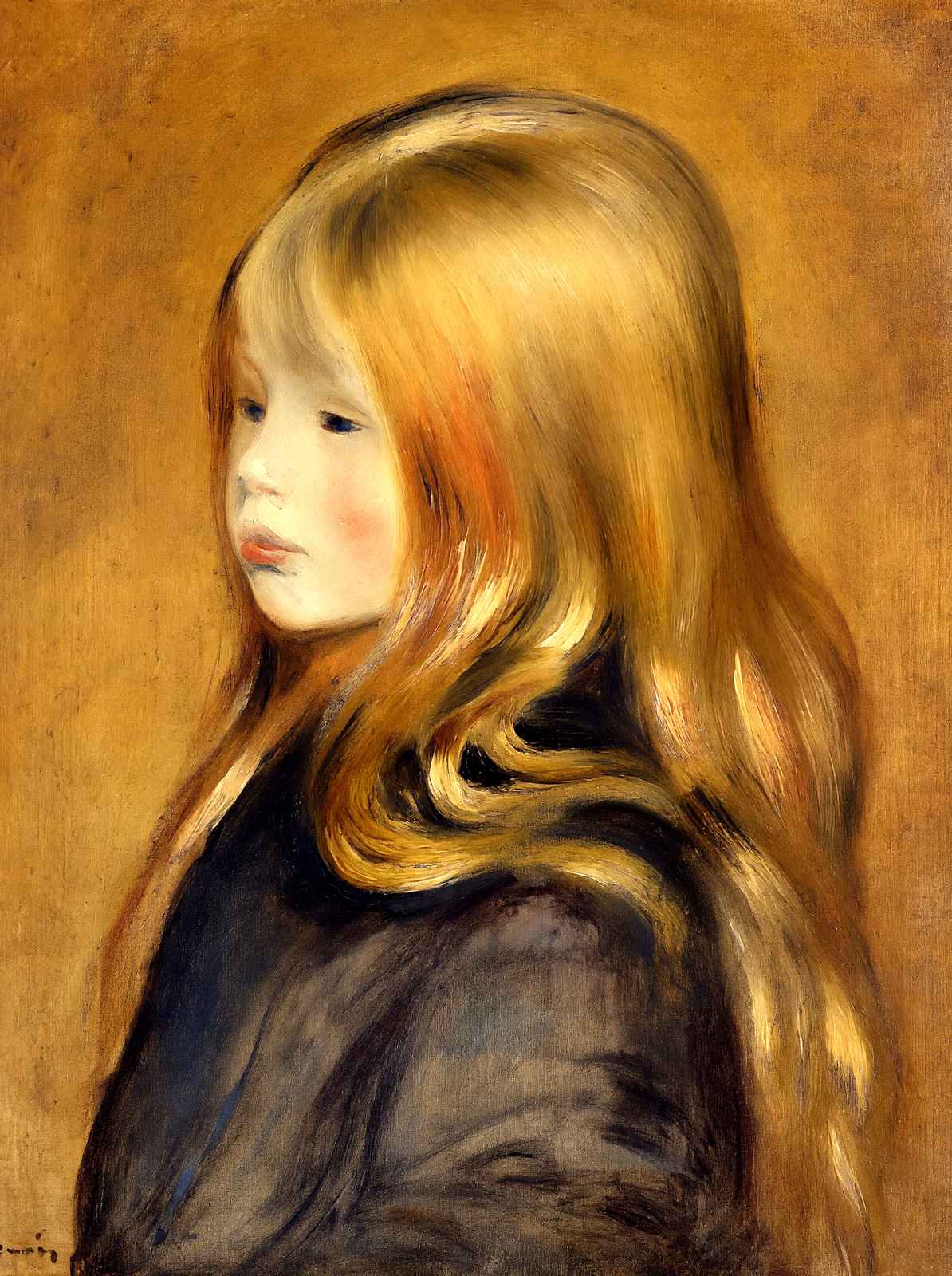 Portrait of Edmond Renoir, Jr. Art Print 1888 by Pierre-Auguste Renoir (6 Sizes)
