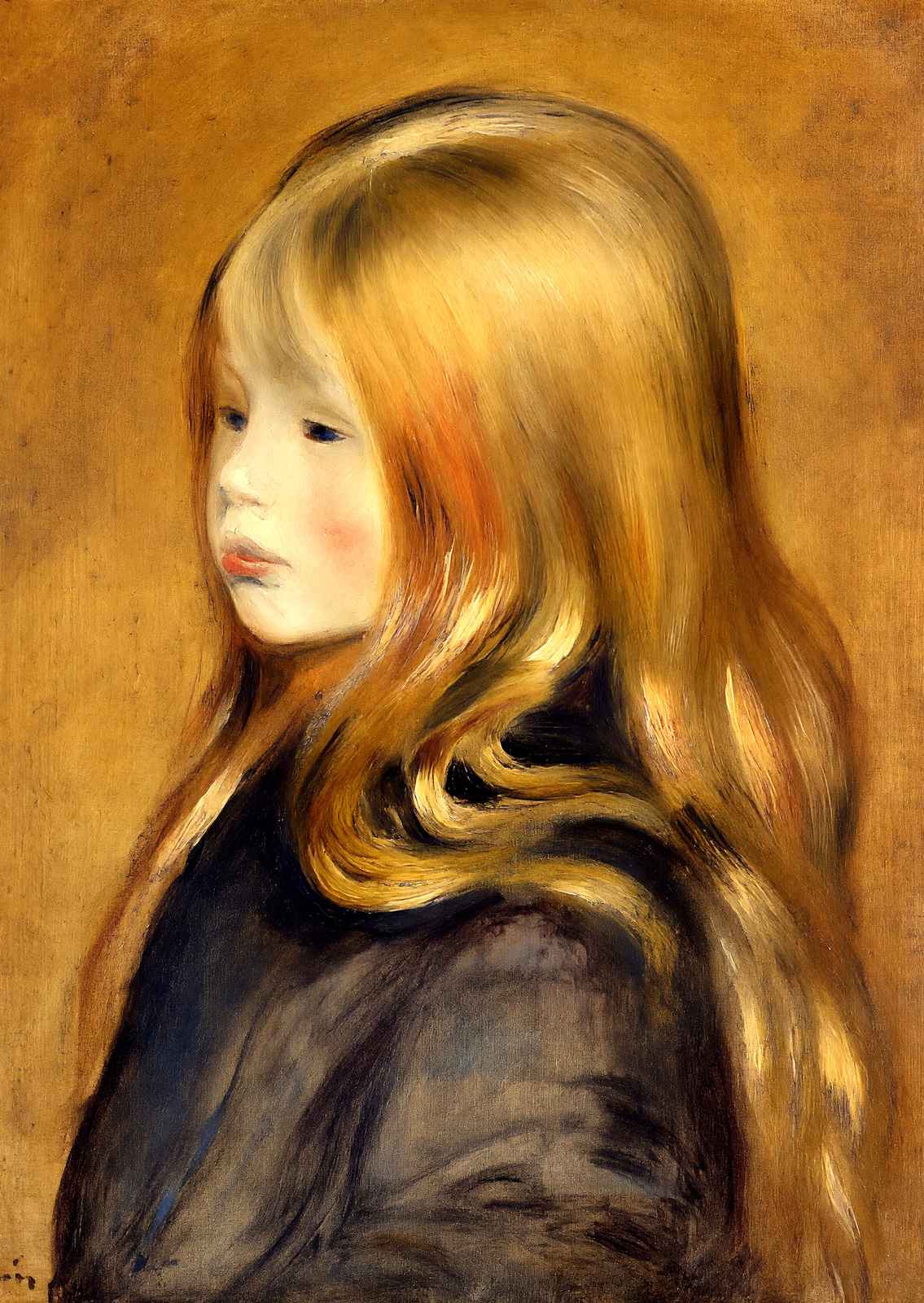 Portrait of Edmond Renoir, Jr. Art Print 1888 by Pierre-Auguste Renoir (6 Sizes)