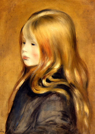 Portrait of Edmond Renoir, Jr. Art Print 1888 by Pierre-Auguste Renoir (6 Sizes)