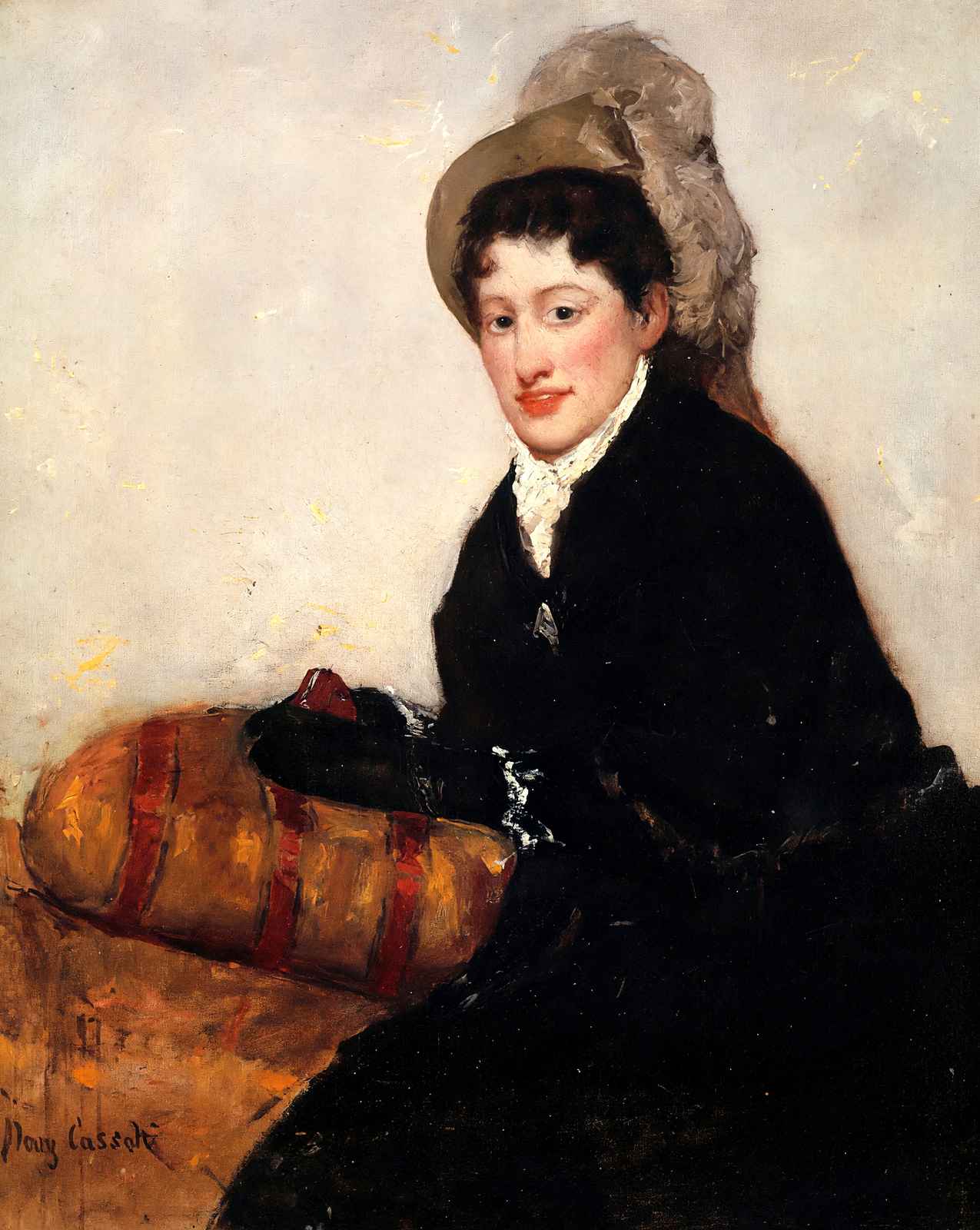 Portrait of Madame X Dressed for the Matinee painting print by Mary Cassatt (1878)