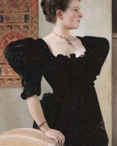 Portrait of Marie Breunig fine art print by Gustav Klimt (1894)
