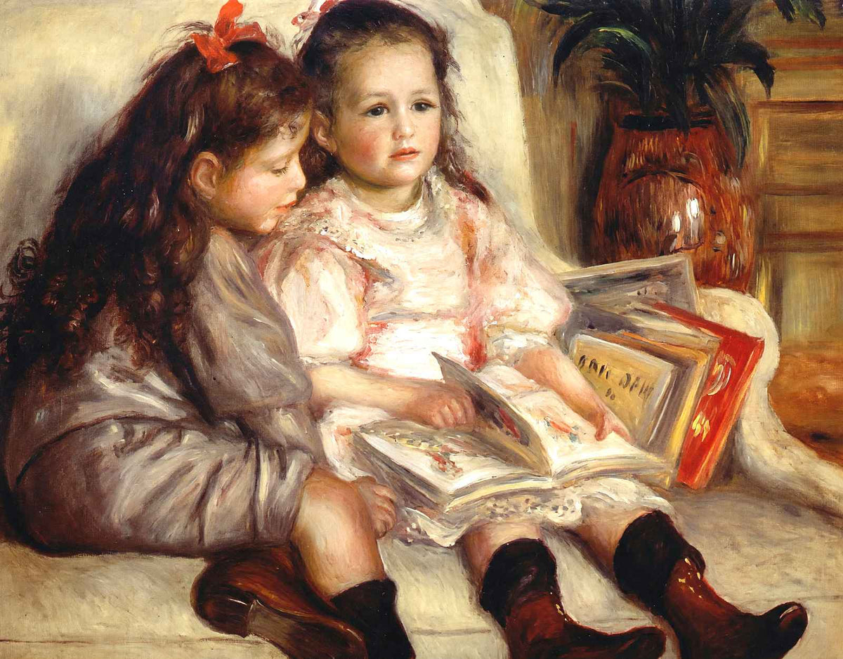 Portraits of Two Children 1895 by Pierre-Auguste Renoir Art Print (6 Sizes)