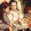 Portraits of Two Children 1895 by Pierre-Auguste Renoir Art Print (6 Sizes)