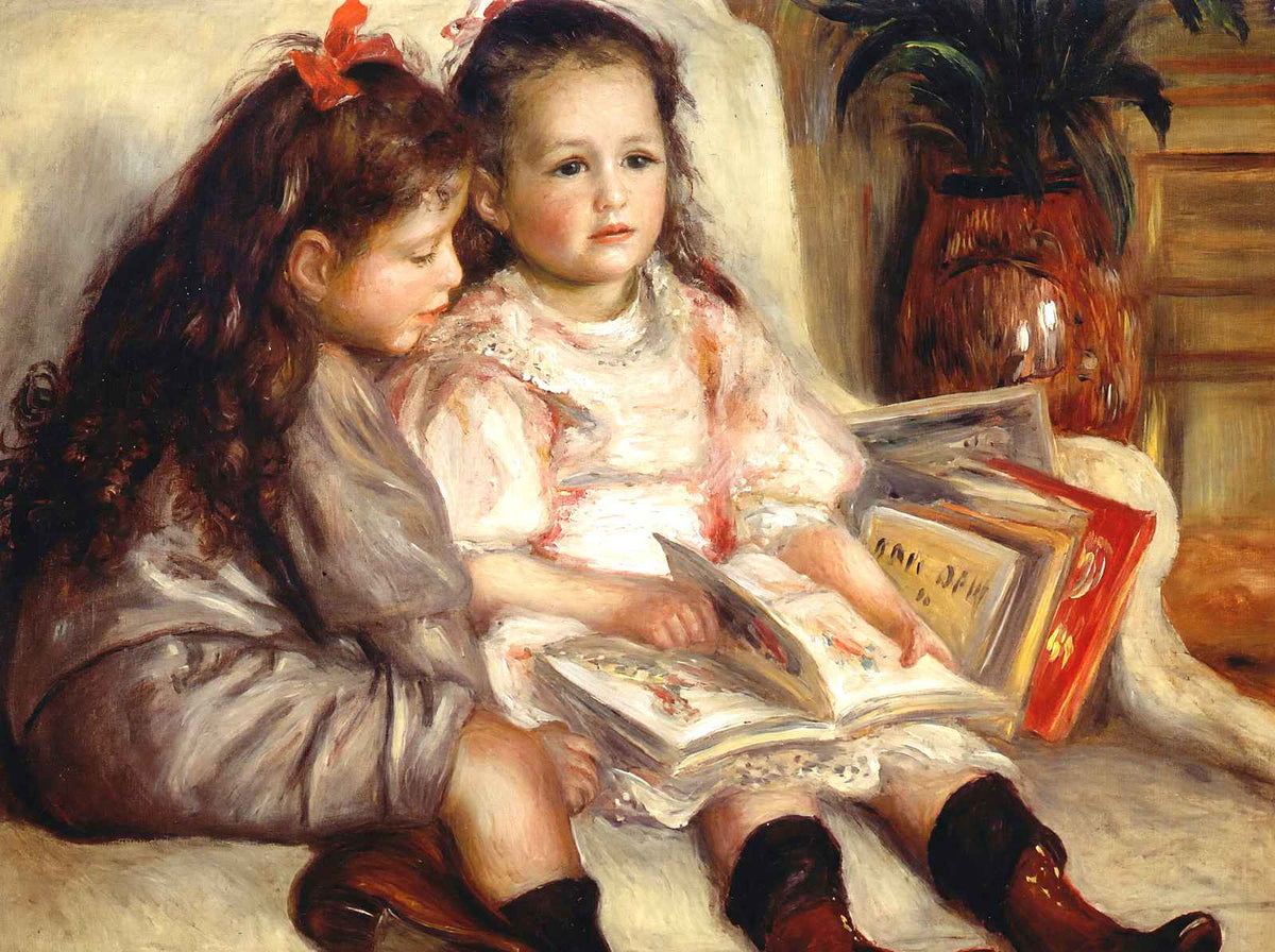 Portraits of Two Children 1895 by Pierre-Auguste Renoir Art Print (6 Sizes)