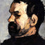 Portrait of Uncle Dominique in Profile Art Print 1866 by Paul Cezanne (6 Sizes)