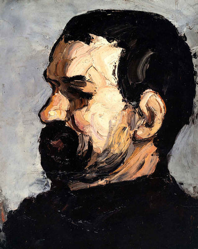 Portrait of Uncle Dominique in Profile fine art print by Paul Cezanne (1866)