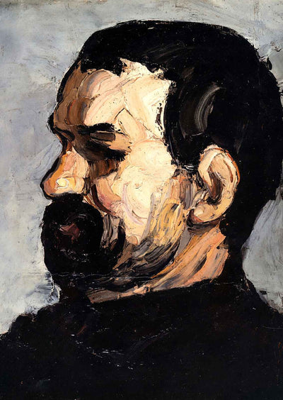 Portrait of Uncle Dominique in Profile Art Print 1866 by Paul Cezanne (6 Sizes)