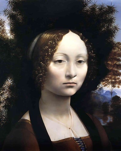 Portrait of Ginevra Benci Painting by Leonardo da Vinci 8x10" Art Print
